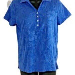 CARIBBEAN JOE Island Supply Company V-Neck Top